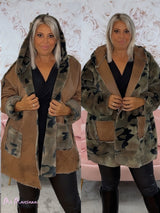 ABRIGO REVERSIBLE CAMUFLAJE CAMEL