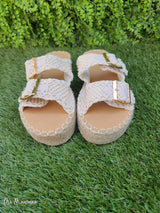 SANDALIAS CROCHET HEBILLAS DORADAS