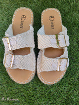 SANDALIAS CROCHET HEBILLAS DORADAS