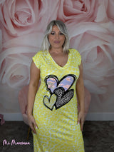 VESTIDO ANIMAL PRINT CORAZONES