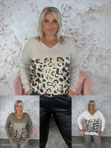 JERSEY PICO ANIMAL PRINT METALIZADO