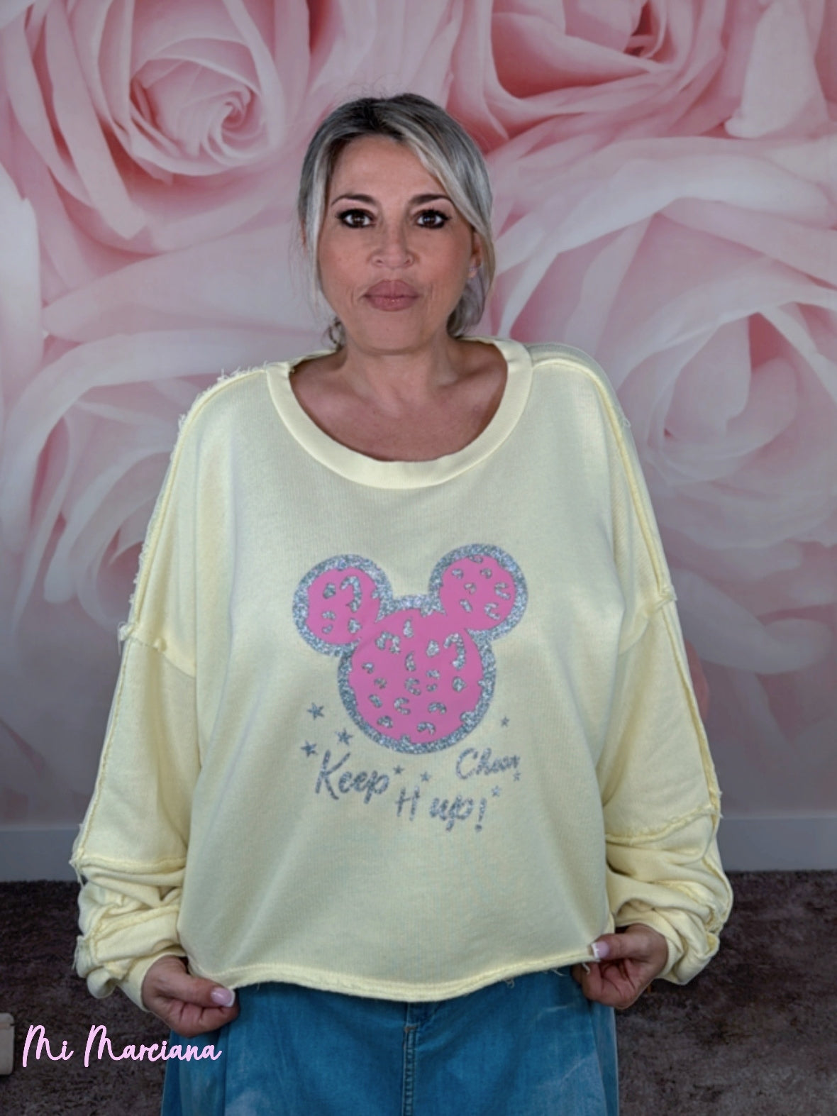 SUDADERA MICKEY PURPURINA