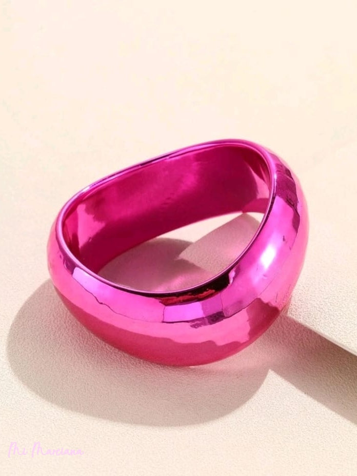 BRAZALETE ONDULADO FUCSIA