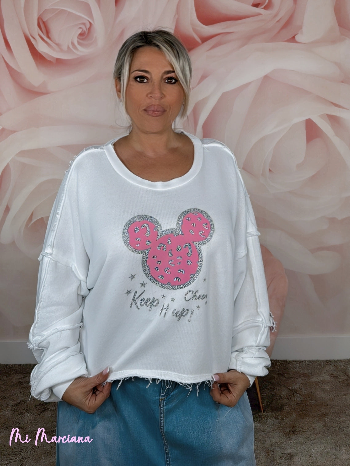 SUDADERA MICKEY PURPURINA