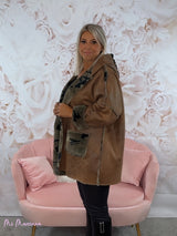 ABRIGO REVERSIBLE CAMUFLAJE CAMEL