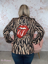 BLAZER ANIMAL PRINT ROLLING