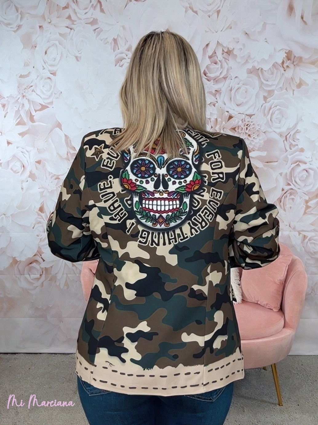 BLAZER CAMUFLAJE CALAVERA METALIZADO