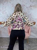 BOMBER ANTELINA ANIMAL PRINT CORONA