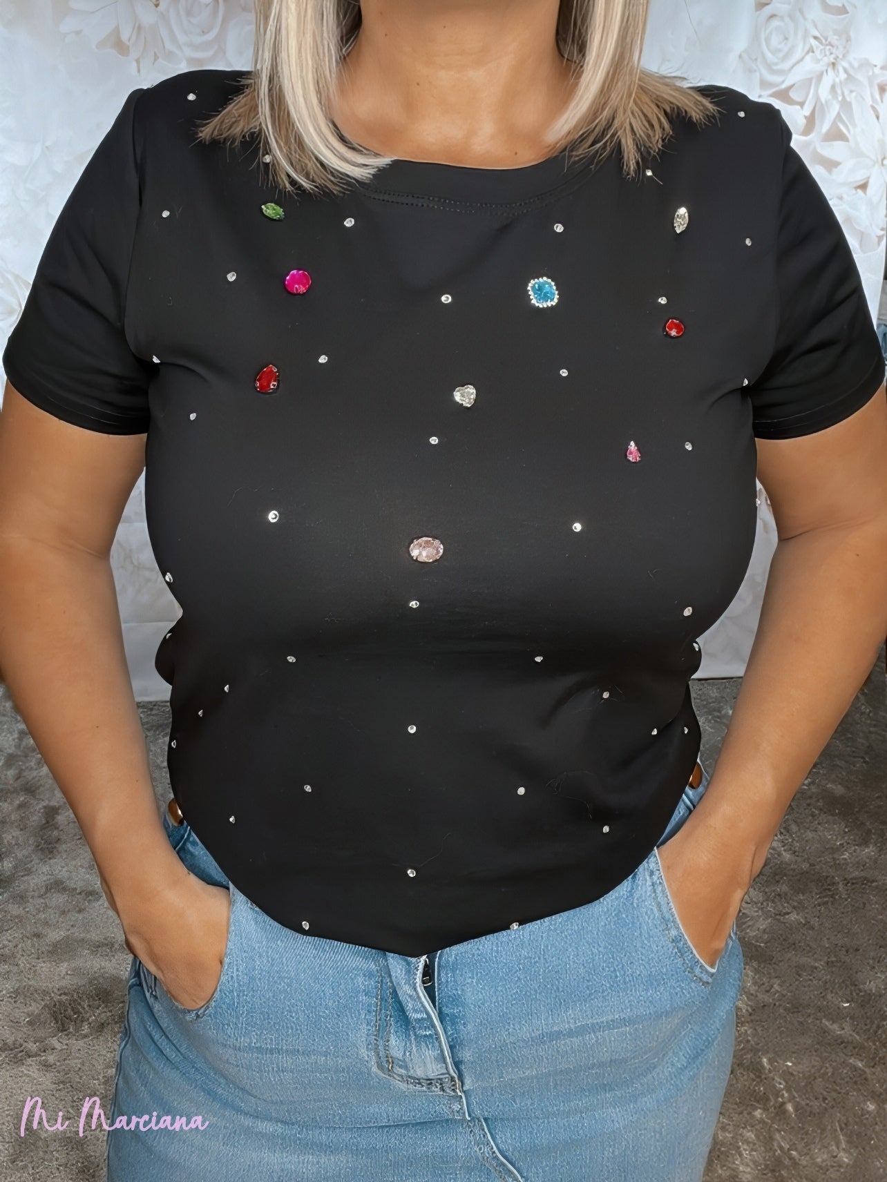 CAMISETA JOYAS NEGRA