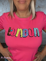 CAMISETA LONDON LENTEJUELAS VARIOS COLORES