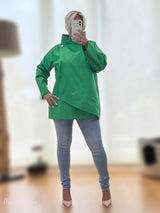 CHAQUETA TRAPECIO VERDE