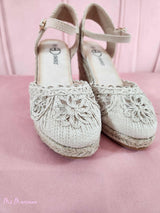 CUÑAS CROCHET BEIGE