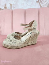 CUÑAS CROCHET BEIGE