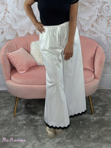 PANTALON RIBETE CINTA BLANCO