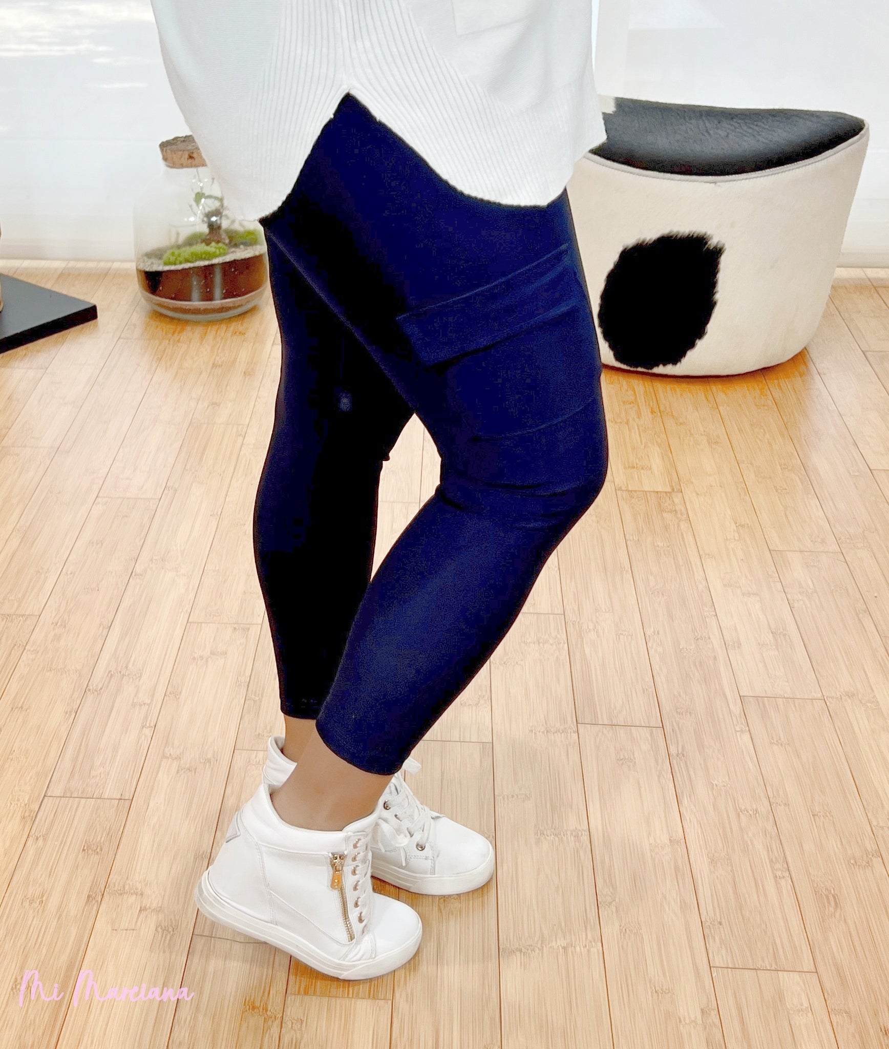 LEGGINS PITILLO CARGO AZUL MARINO - Mi Marciana