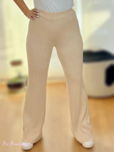 PANTALÓN ANCHO CANALÉ BEIGE