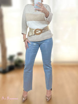 JEANS METALLIZZATI ARGENTO