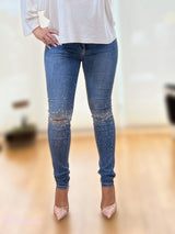 JEANS SKINNY STRASS