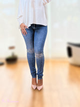 JEANS SKINNY STRASS