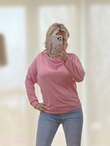 MAGLIA IN MAGLIA FINE ROSA LUCIDO