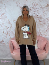 MAXI SUDADERA SNOOPY LENTEJUELAS