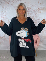 MAXI SUDADERA SNOOPY LENTEJUELAS