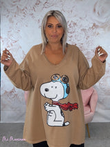 MAXI SUDADERA SNOOPY LENTEJUELAS