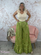 CALÇA BOHO CHIC GOLDEN LIME