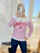 SUDADERA BISOUS FUCSIA