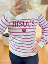 SUDADERA BISOUS LILA