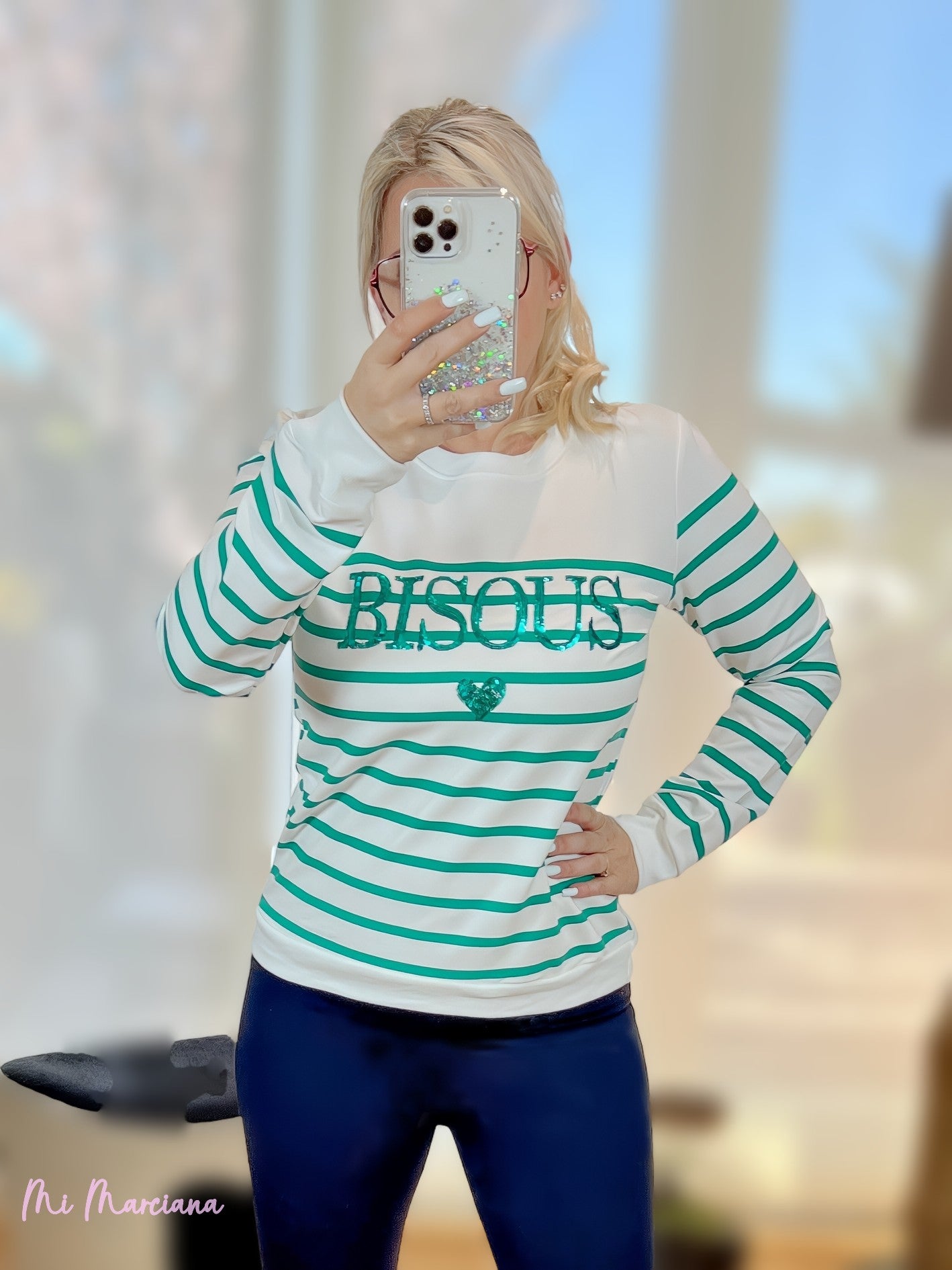 SUDADERA BISOUS VERDE