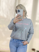 SUDADERA GIRLS CLUB GRIS