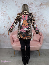 BLAZER OVERSIZE ANIMAL PRINT MINNIE