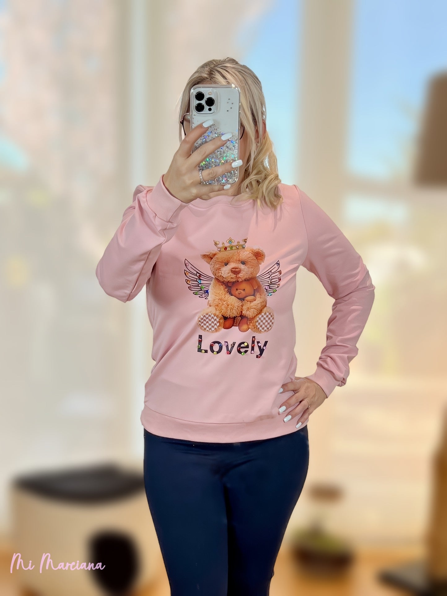 CAMISOLA ROSA ASAS DE URSO BRILLIS