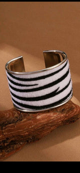 BRACCIALE ZEBRA IN ARGENTO