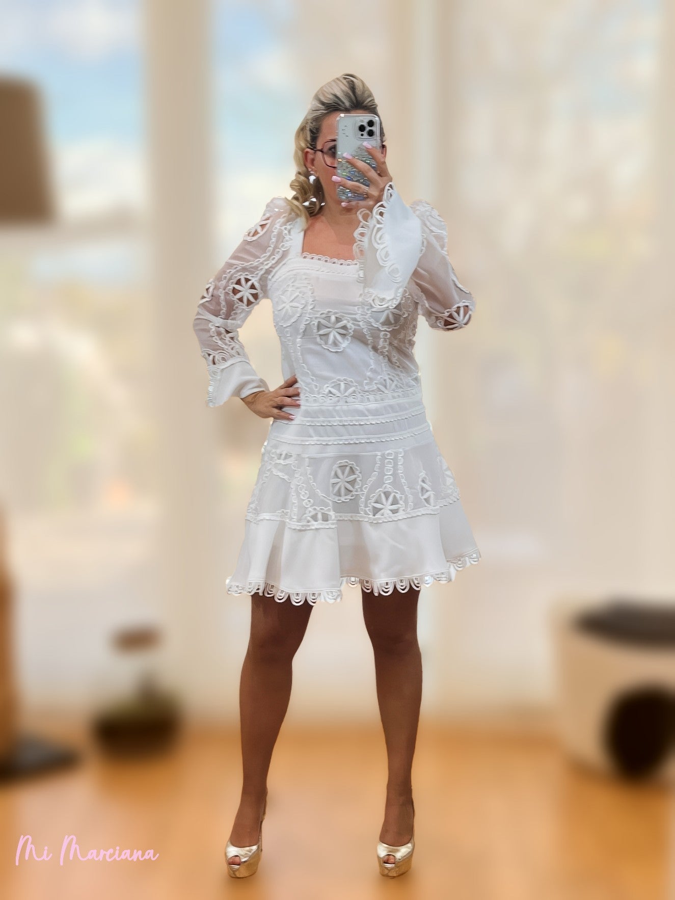 VESTIDO BORDADO BLANCO