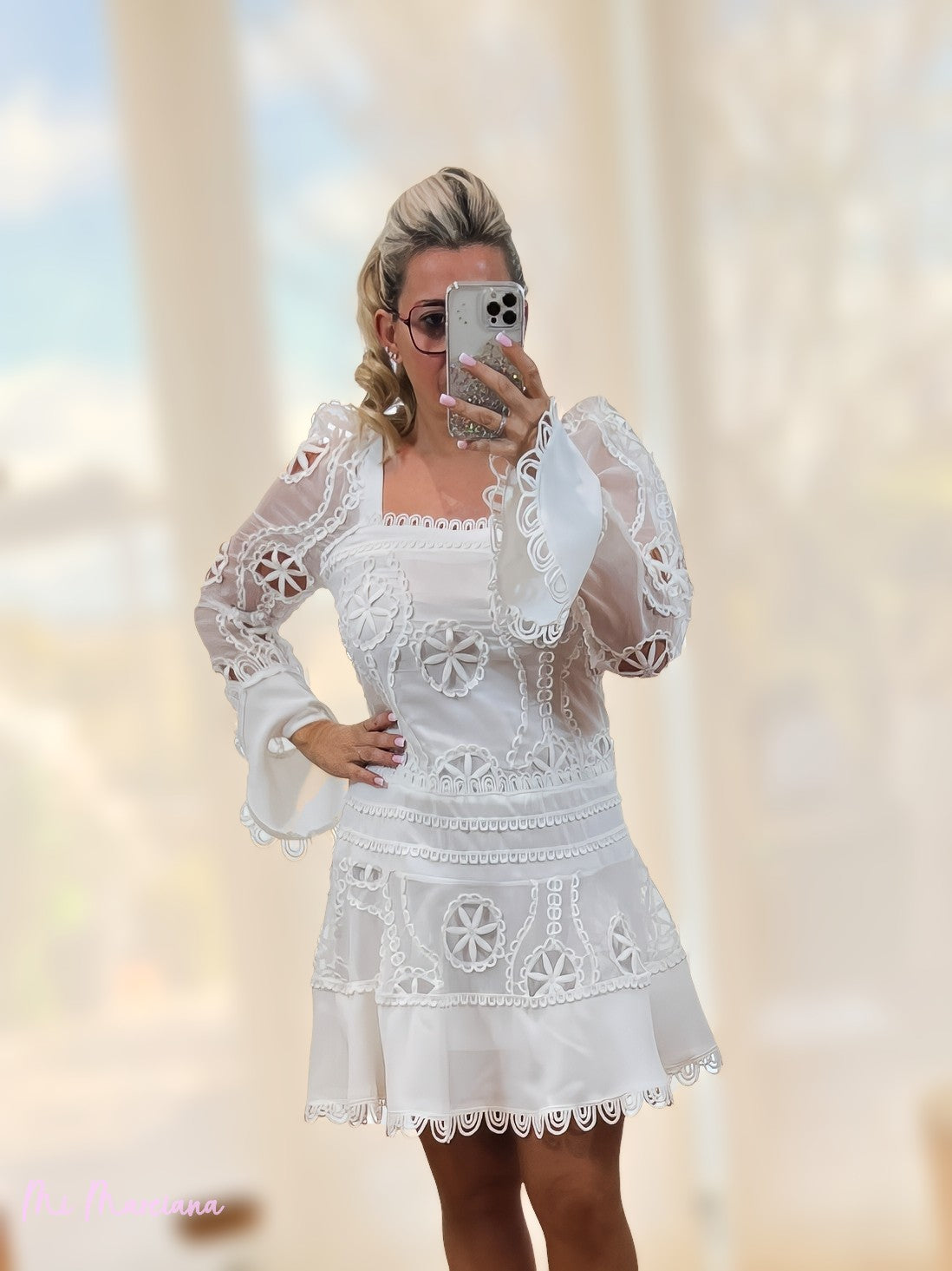 VESTIDO BORDADO BLANCO