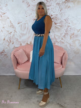 VESTIDO DENIM COMBINADO CANALE