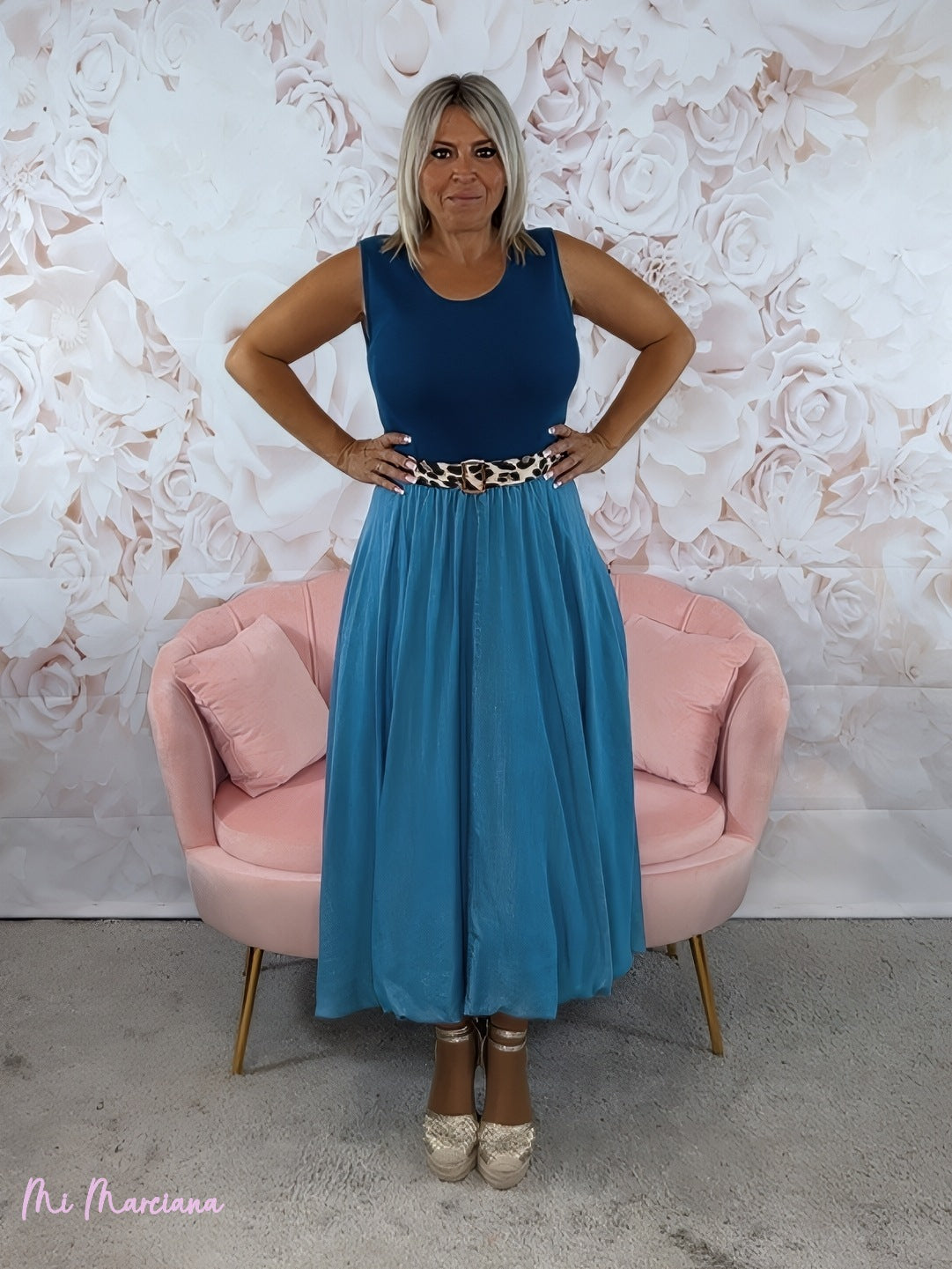 VESTIDO DENIM COMBINADO CANALE