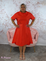 VESTIDO MIDI WENDY TRENDY CORAL