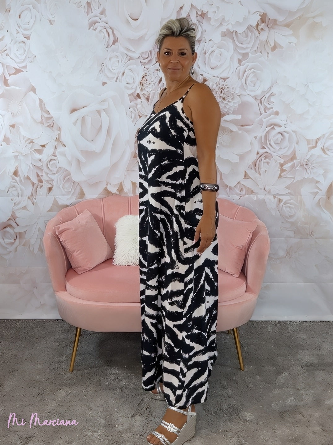 VESTIDO COM ALÇAS ZEBRA