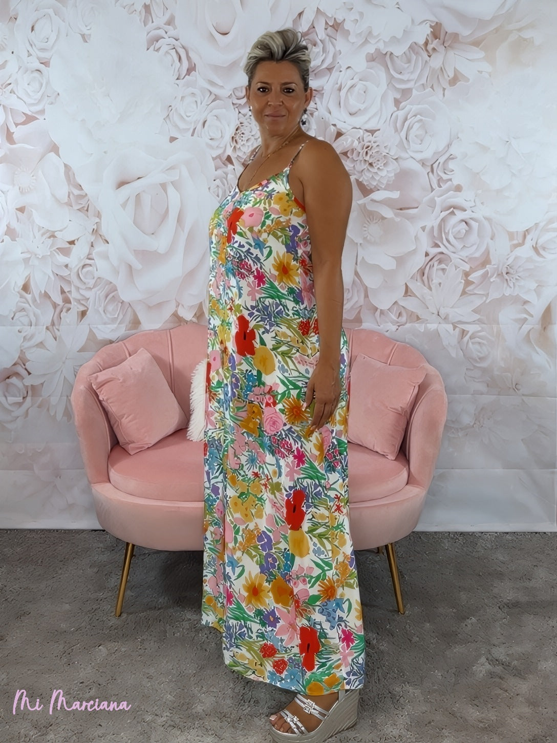 VESTIDO TIRANTES ESTAMPADO FLORES