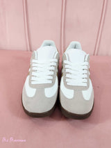 SNEAKERS RETRO BEIGE E ORO