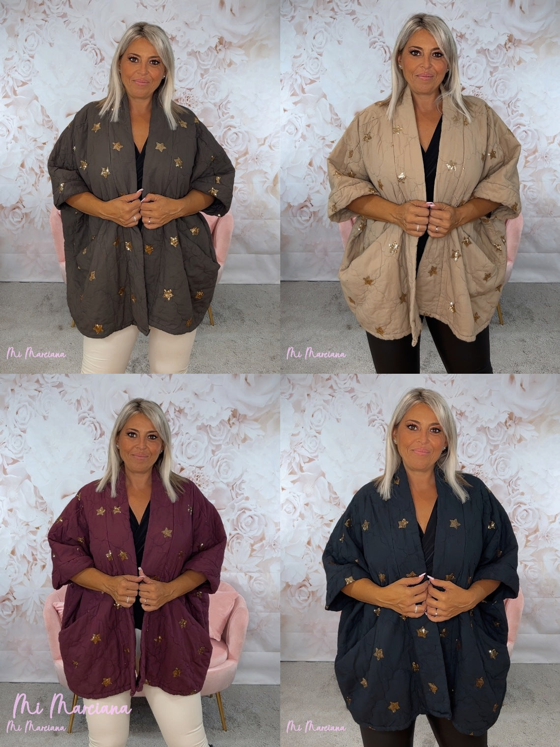 CHAQUETA OVERSIZE KIMONO ESTRELLA