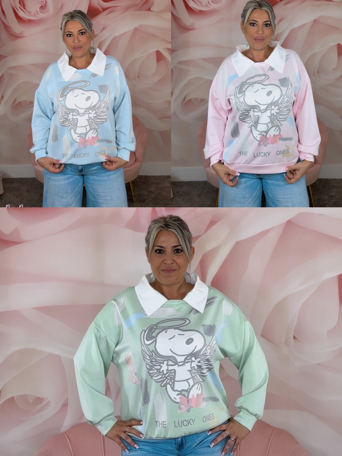 SUDADERA CUELLO CAMISA SNOOPY