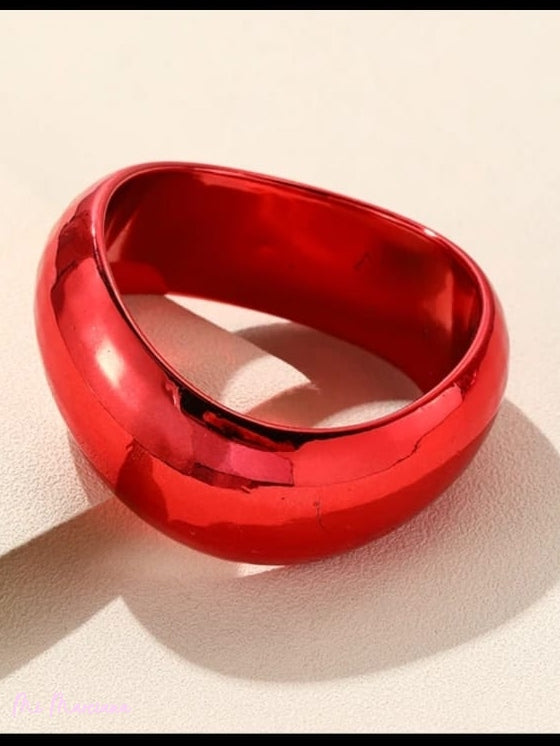 BRAZALETE ONDULADO ROJA